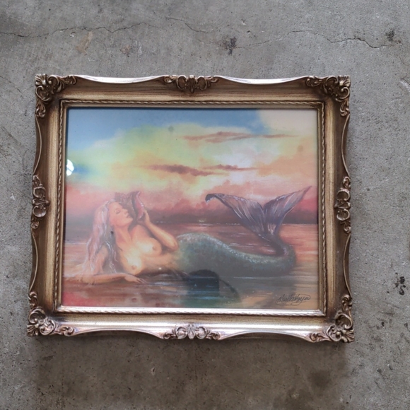 Other - Mermaid painting by martha mayer 10x12